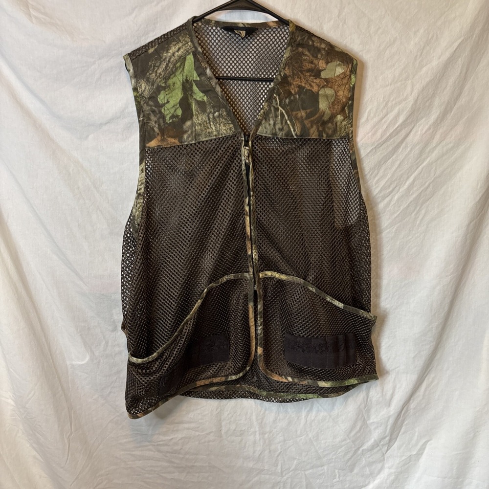 Walls Vest Mens Size L Camo Mesh Zip Hunting Outdoor Pockets